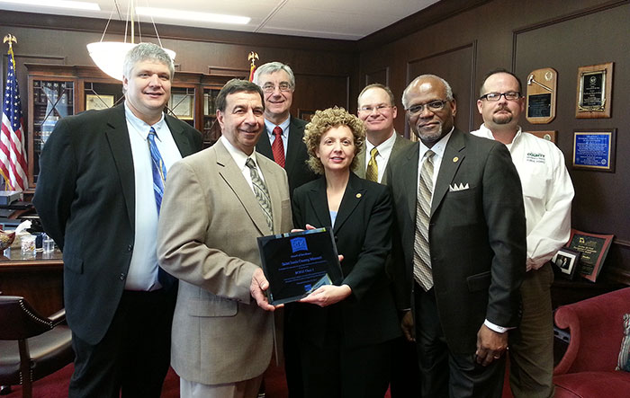 Saint Louis Officials receive a Class 1 BCEGS rating Plaque